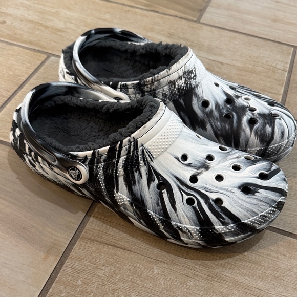 CROCS Other - CROCS Black and White Loafers
